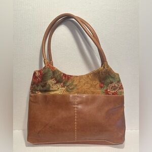 Elegant Brown and Floral Women's Bag